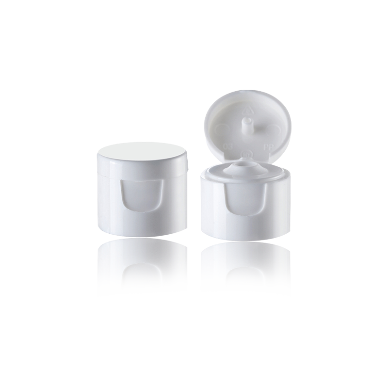 Flip cover kosmetik kosmetik berwarna putih krem Butterfly Cap-HY-F04