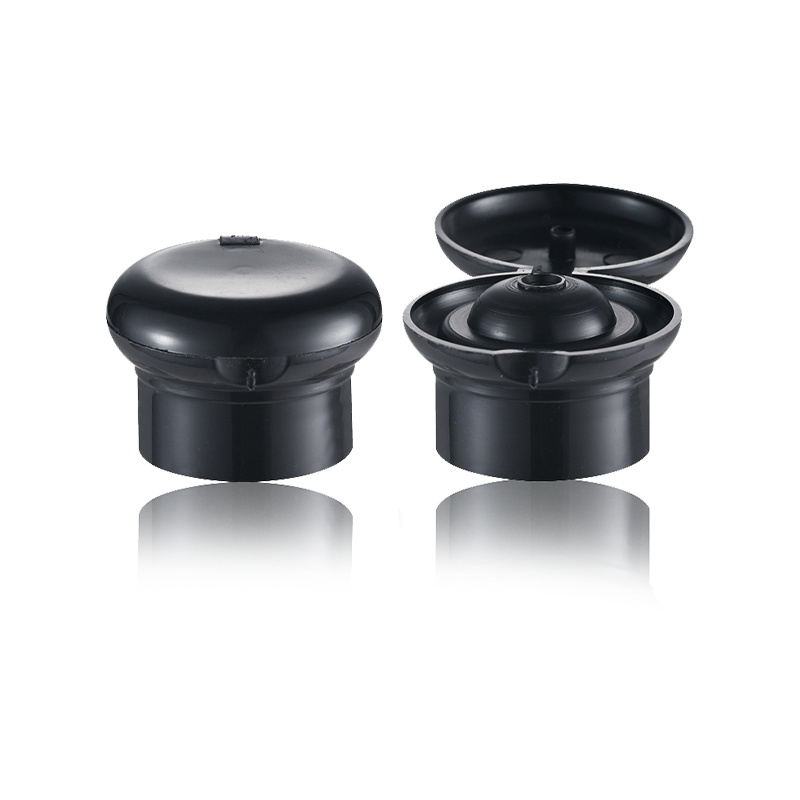 HY-M01 24/410 tutup jamur tutup ulir plastik hitam untuk botol