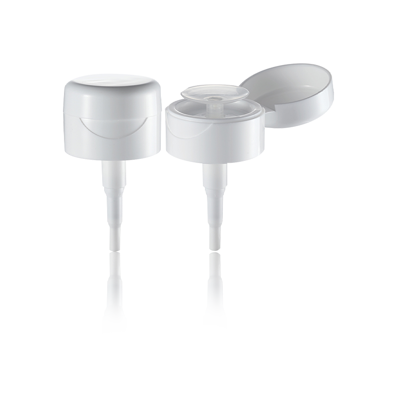 Dispenser cairan kepala pompa kosmetik operasi satu tangan flip-top-HY32A-59