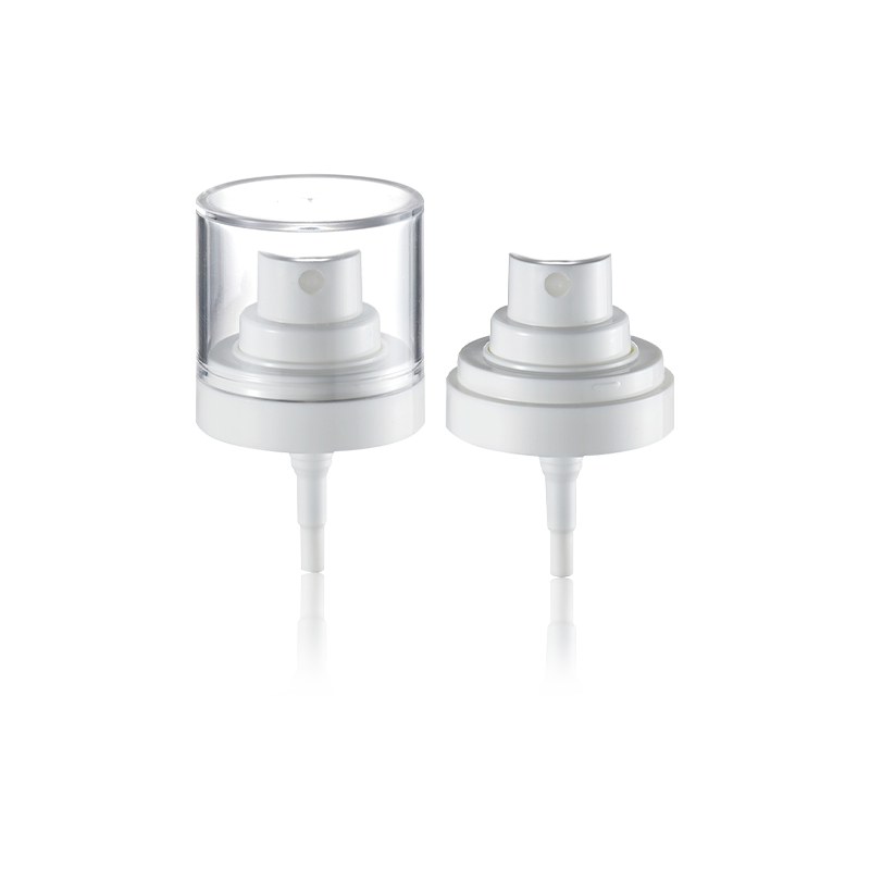 Pompa lotion warna putih kosmetik HY32B-55 32/410 setengah tutup